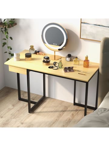 Schreibtisch mit Schublade 120x55cm in Beige