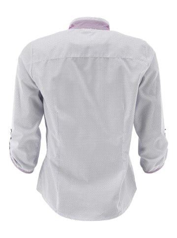 Trachtenbluse Brocu in lila-lila
