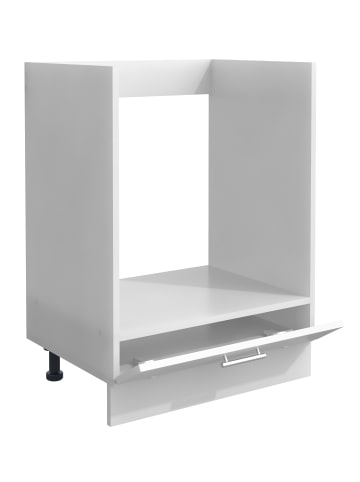 Ofenschrank Breite 60 cm Herdschrank Küche Esilo F in Weiß