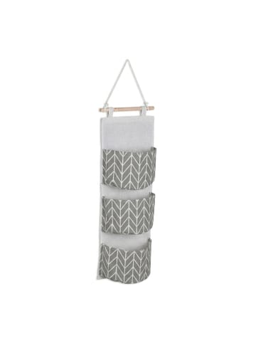 Hängeorganizer in Creme/ Grau - (B)20 x (H)74 cm