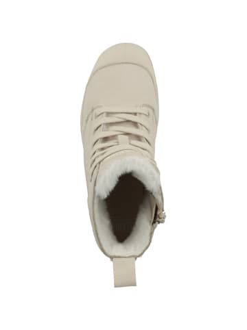 Schnürboots Pampa Hi Zip Wool in beige
