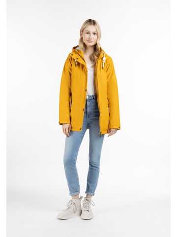 Damen Wattierte Regenjacke in Senf