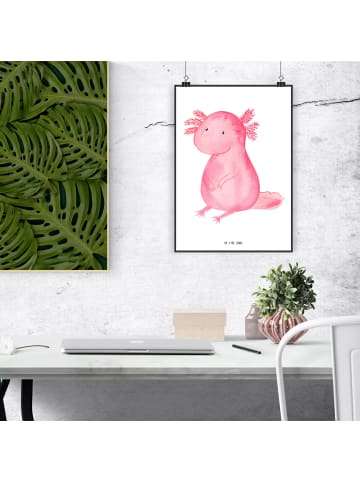 Print Axolotl Niedlich ohne Spruch in Weiß