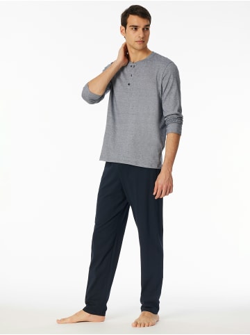 Pyjama Schlafanzug lang - Casual Essentials in nachtblau
