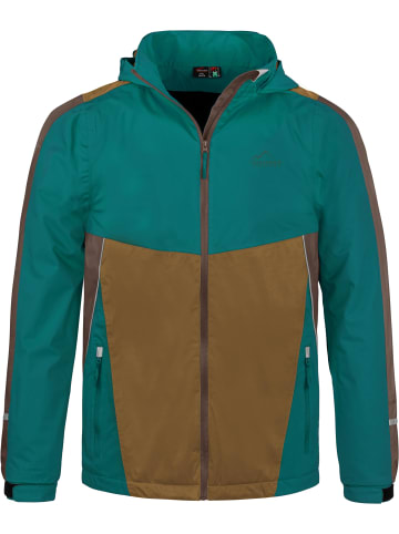 Kinder Regenjacke mit Fleecefutter Wasilla in Petrol