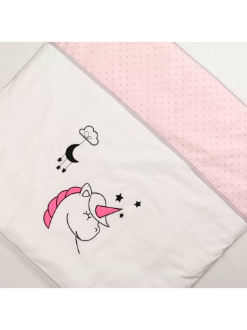 Bezug für Wickelunterlage "EINHORN" in Weiß Nicky - (L) 75 x (B) 85cm