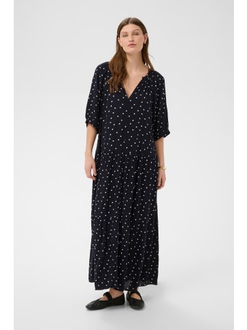 Kleid SLZaya Lockere Passform in Night Skye with Oatmeal Dot