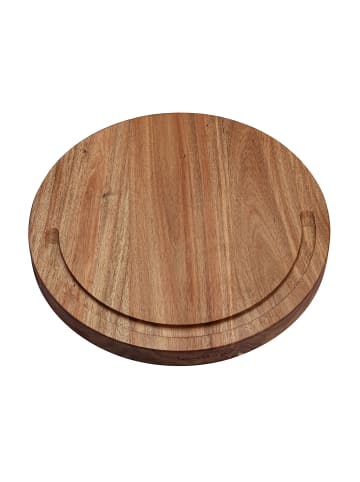 IZUMI ICHIAGO Rundes Schneidebrett - Ø 33,5cm, Akazienholz, Leinöl behandelt  