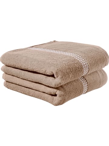 Duschtuch 2er-Pack Mannheim in beige