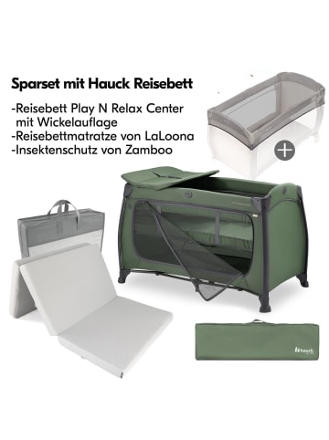 Reisebett Set Play N Relax Center in green