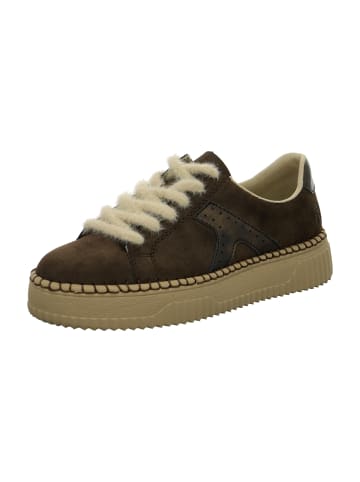 Sportliche Schnürschuhe in Braun