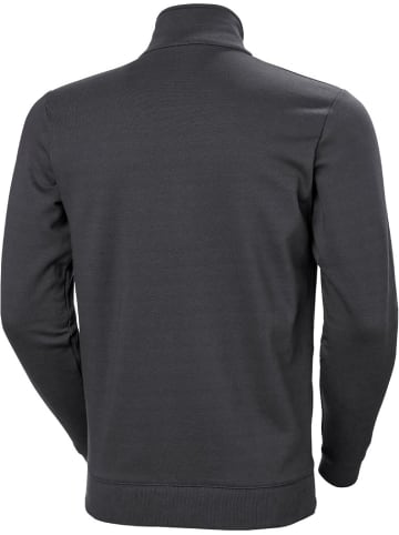 Pullover "Classic Zip Sweatshirt" in Grau