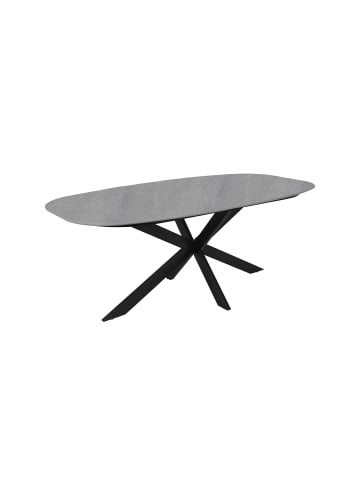 Tisch OVAL in Stein-Optik - 200 x 100, H 76 cm