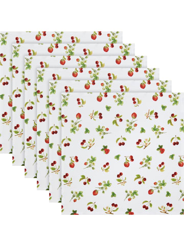 Baumwolle Serviette 6er-Pack in rot