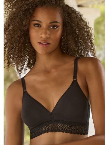 Bralette-BH in schwarz+weiß