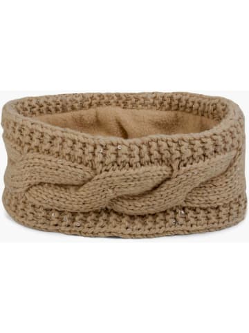 Strick Stirnband in Beige