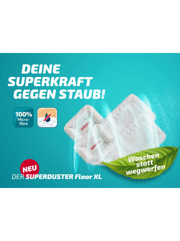 Staubbezug SUPERDUSTER Floor XL 2er Set weiß 50,0 x 18,0 x 3,0 cm