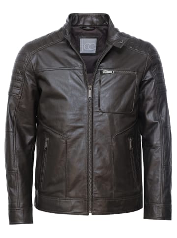 Lederjacke 31023636 in dunkelbraun
