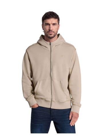 Unit Washed Full Zip Hooded Sweatshirt dk brick gd