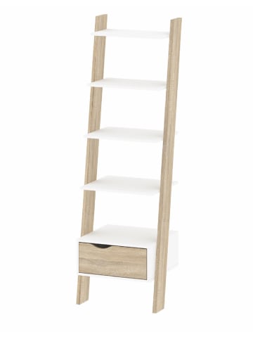 Bücherregal Napoli Weiß 55 x 48 cm