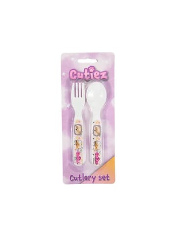 Tiere Cutiez Kunststoff Besteckset - 2-teilig