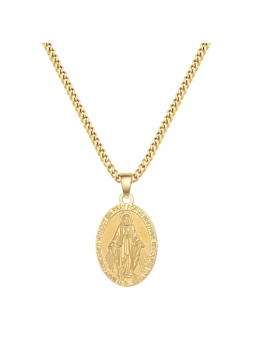 Kette Wundertätige Medaille aus Edelstahl in gelbgold