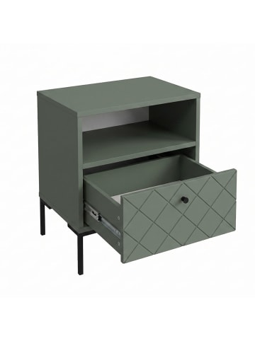 2er Set Nachtkonsole Vitoria grün / schwarz 44 / 38 / 53cm