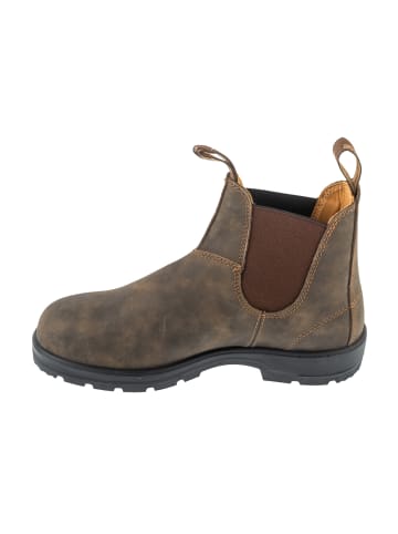 Blundstone Elastic Sided Boot Lined in Braun