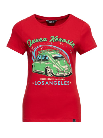 Queen Kerosin T-Shirt Los Angeles in rot