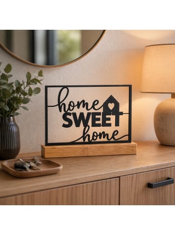 Aufsteller Home Sweet Home in Schwarz