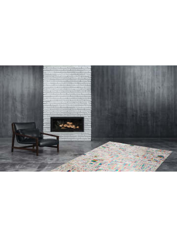 Flachgewebe Teppich Rasmus 310 in Elfenbein Multicolor