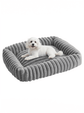 Hundebett Baddi in Taubengrau - (B)71 x (H)18 x (T)55 cm