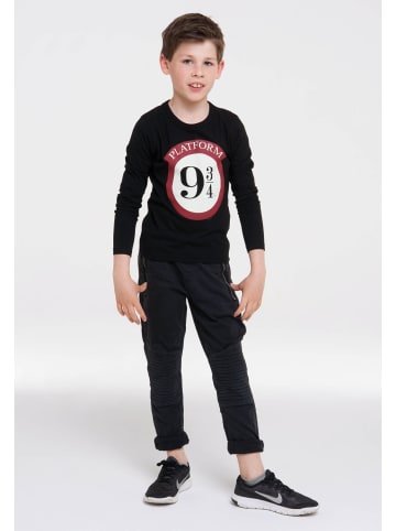 Kinder-Langarmshirt Harry Potter in schwarz