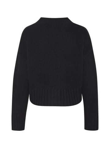 Short Cardigan Kaschmir-Woll-Gemisch in Black