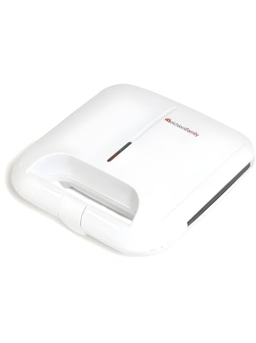 Tostina New Elektrischer Toaster mit Antihaft-Grillplatten 750W in Weiß