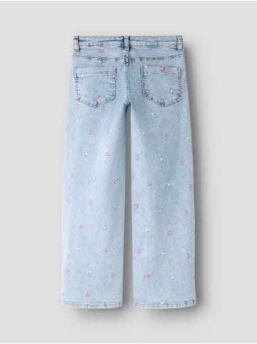 Jeans in Light Blue Bleached Denim