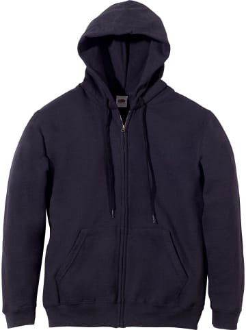Sweat Unisex-Freizeitjacke mit Kapuze in schwarz