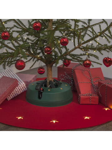 Weihnachtsbaumständer mit Fußpedal Baumhöhe bis 2,2m mit Wassertank in grün