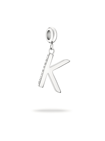 Anhänger K silver in silber