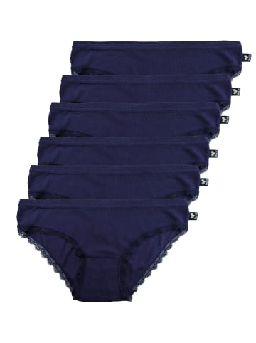 6er Pack Minislip in midnight blue
