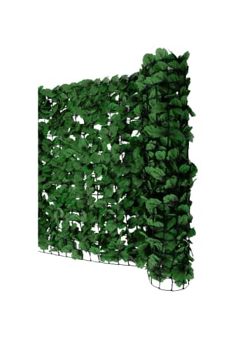 Balkonsichtschutz, 500x100cm Blatt dunkel