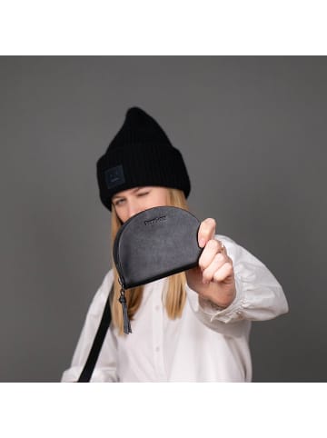 Leder-Geldbörse echt Leder Damen Geldbeutel groß schwarz STINE in schwarz