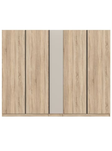 Kleiderschrank Eiche Sonoma, Kaschmir 5-türig 230 cm, Drehtürenschrank