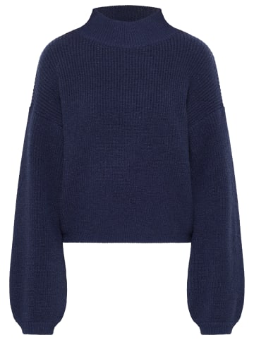 Women Strick Pullover in Navy