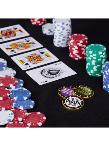 3-tlg. Poker Button Set in Bunt