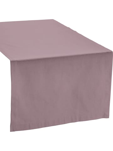 Baumwolle Tischläufer Tulsa in mauve