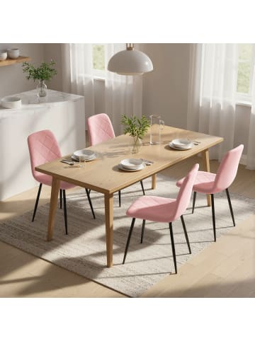 Esszimmerstühle in Rosa 45L x 54B x 87H cm