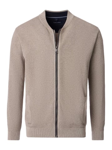 Strickjacke Basic in Beige