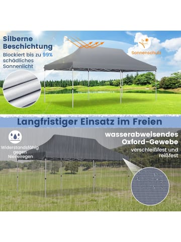 Pavillon 3x6m in Grau