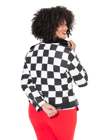 Lederjacke in schwarz